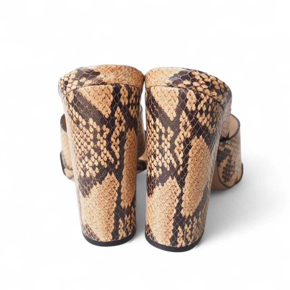 Schutz Tan Snake Print Heels - image 5